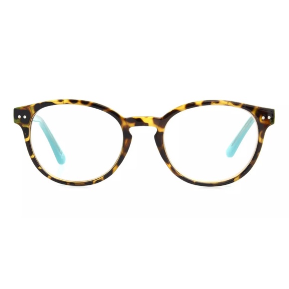 Foster Grant BRYN Women’s Reading Glasses - Tortoise & Teal, +2.50 - Picture 2 of 14